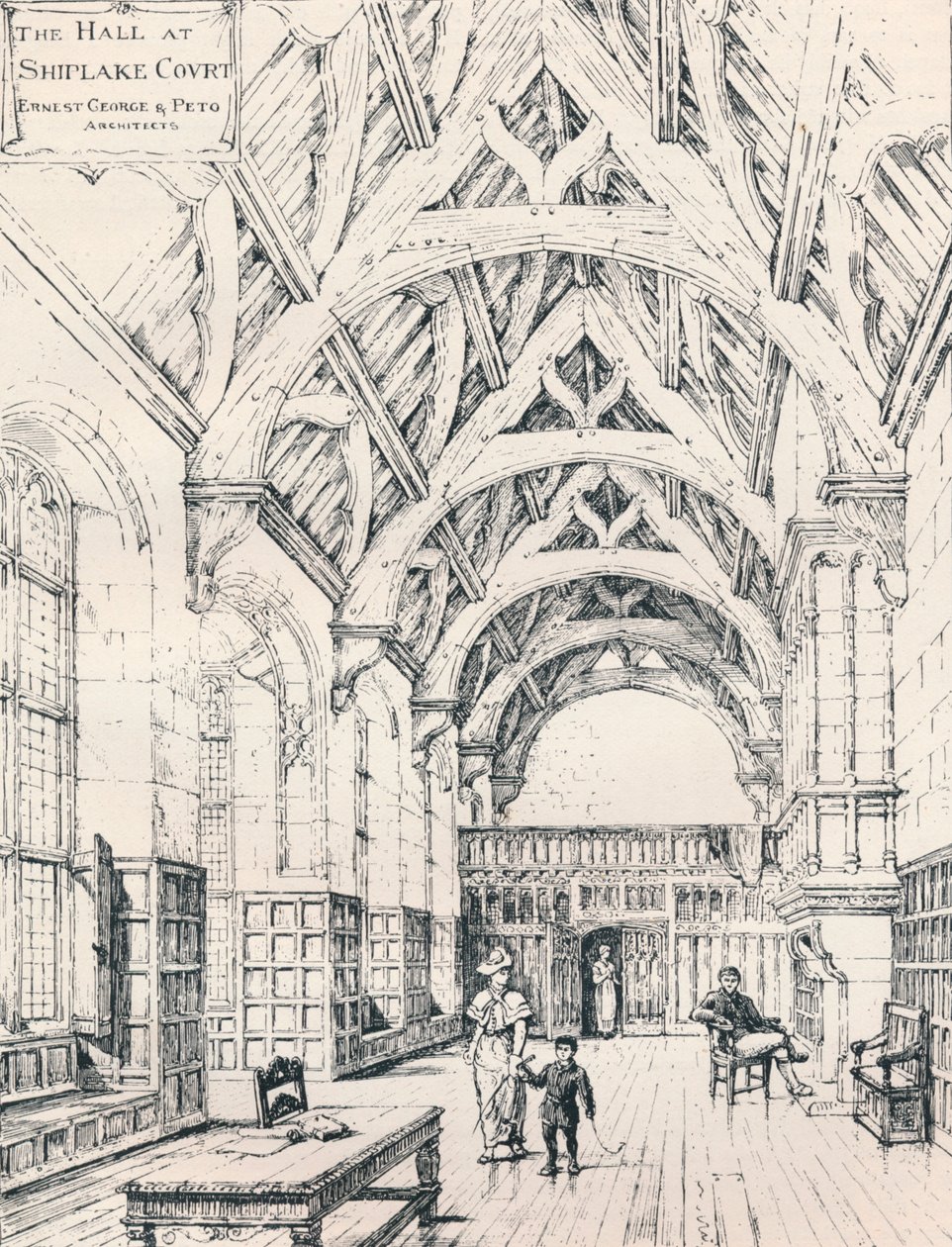 The Hall, Shiplake Court, 1898 tekijältä Unbekannt