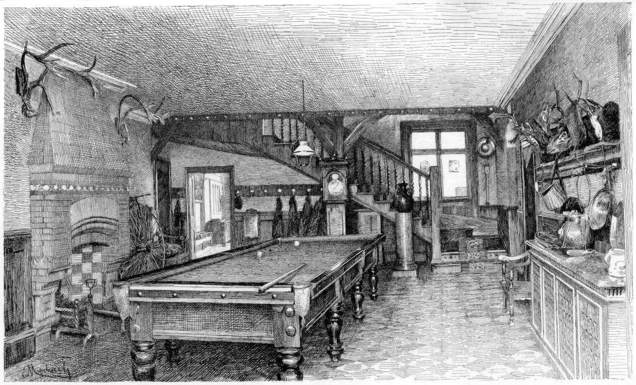 The Hall at Silverbeck, c1880-1882 tekijältä Unbekannt