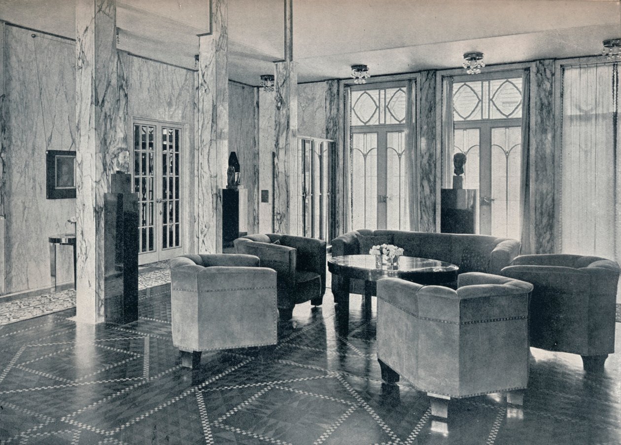 Stoclet-palatsin sali, Bryssel, Belgia, 1914 tekijältä Unbekannt