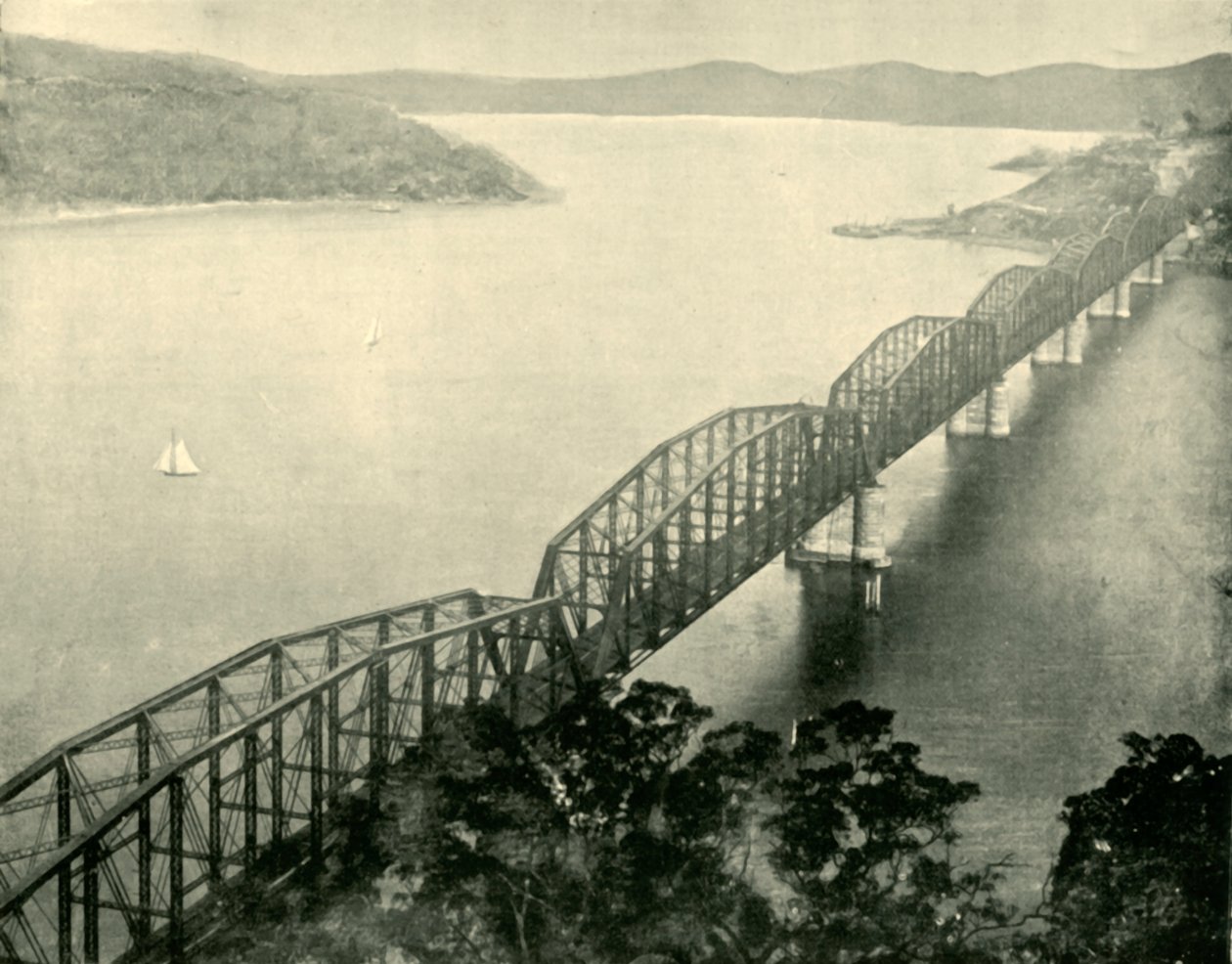Hawkesbury Bridge, Uusi Etelä-Wales, 1901. tekijältä Unbekannt