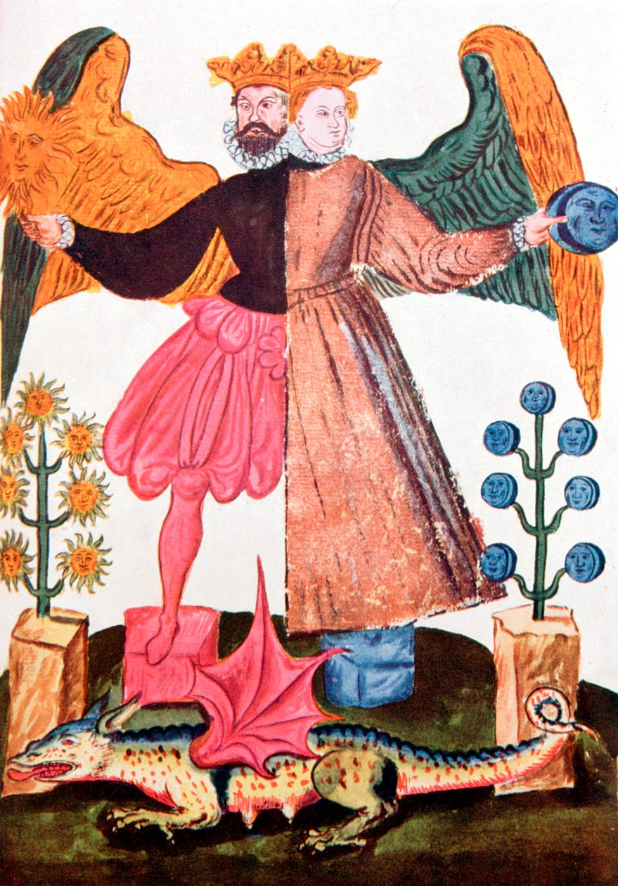 Hermeettinen androgyyni, 1600-luvun loppu tekijältä Unbekannt