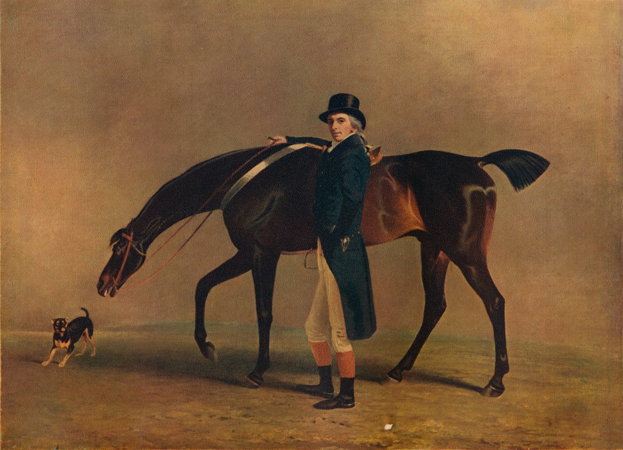 The Hon. Peniston Lamb hevosmurhaajan kanssa 1770, 1929 tekijältä Unbekannt