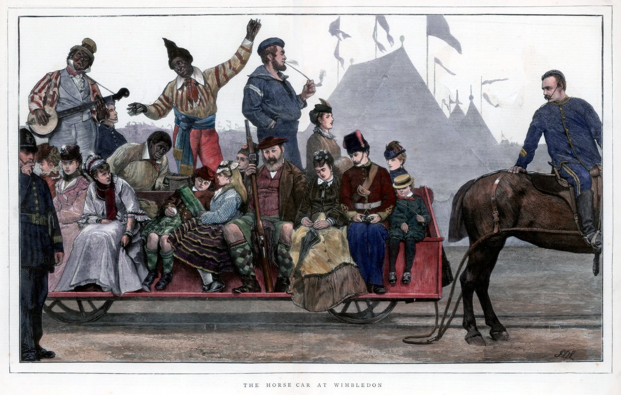 Hevosauto Wimbledonissa, 1872 tekijältä Unbekannt