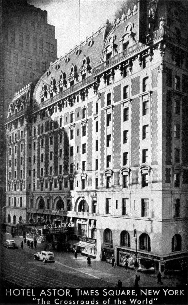 Hotel Astor, Times Square, New York, 1930-luku tekijältä Unbekannt