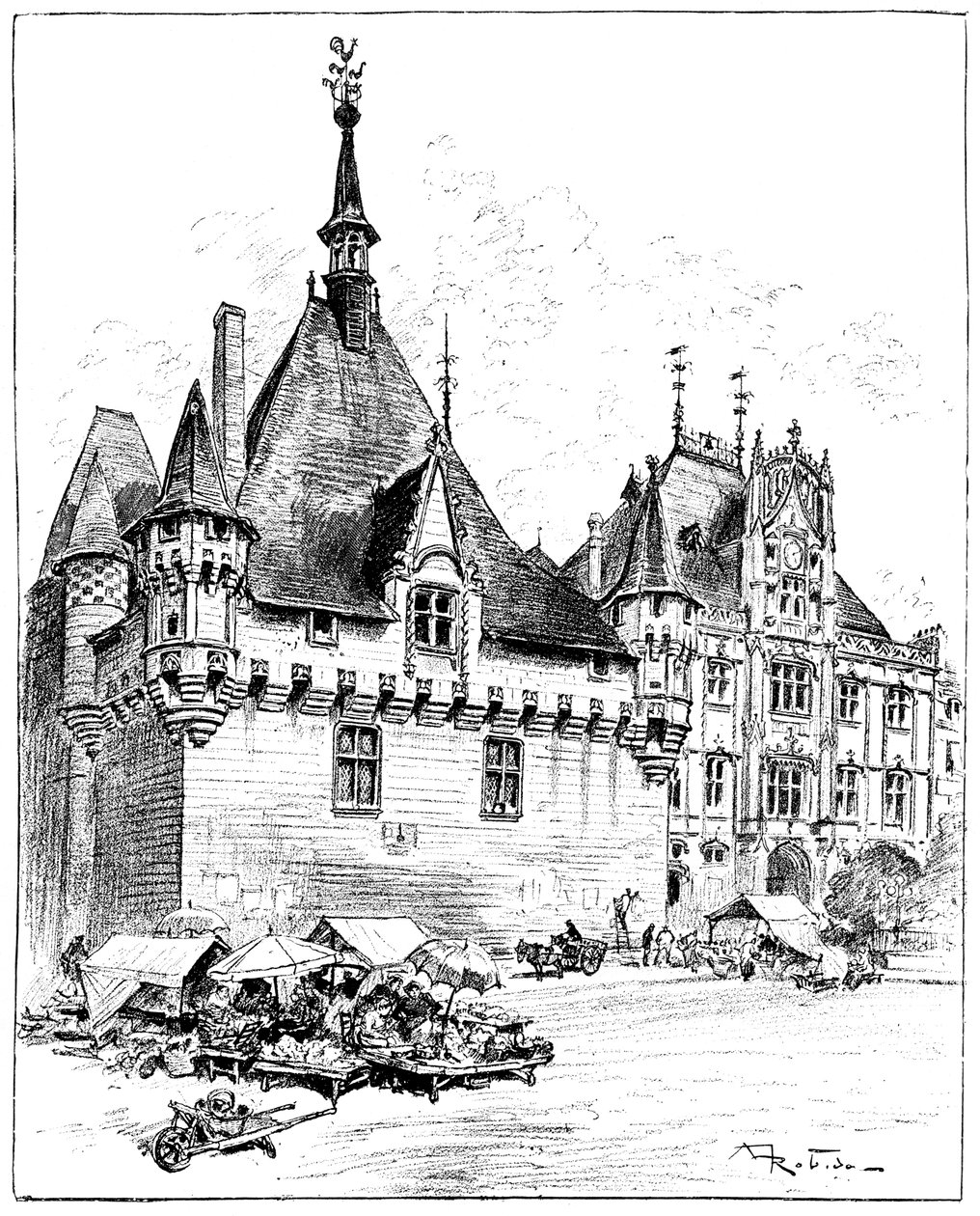 Hotel de Ville, 1899 tekijältä Unbekannt