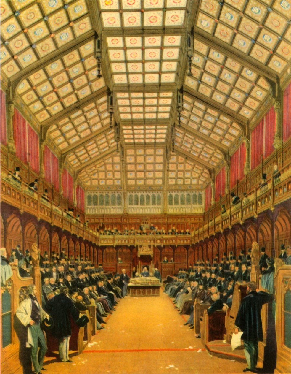 Alahuone keskustelun aikana, 1858, 1947. tekijältä Unbekannt