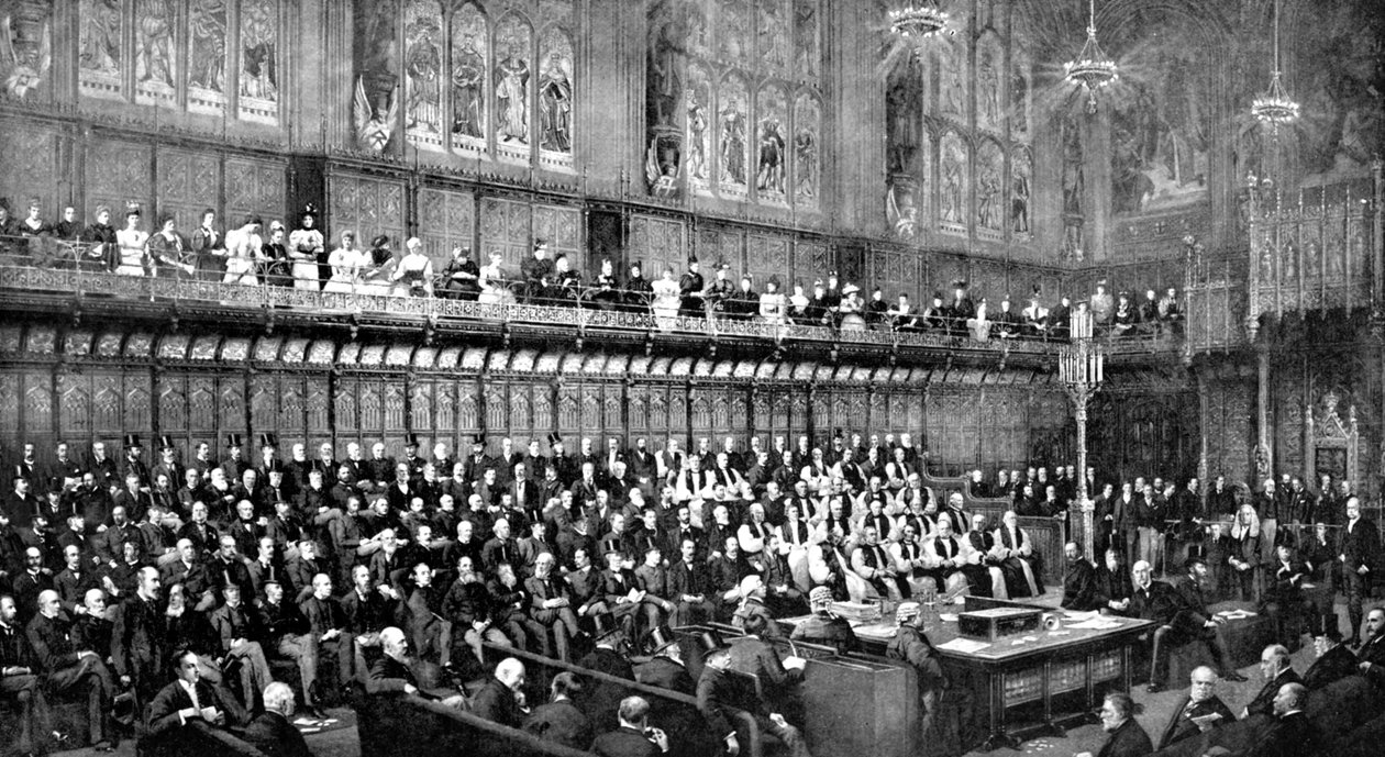 House of Lords Home Rule Debate -keskustelun aikana, 1893 c1905 tekijältä Unbekannt