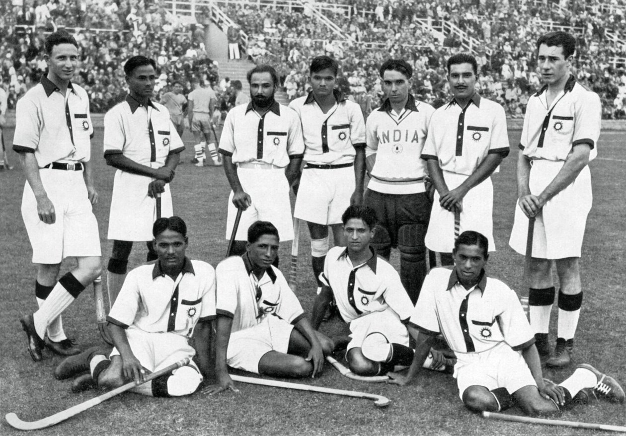 Intian jääkiekkojoukkue, kultamitalin voittajat, Berliinin olympialaiset, 1936 tekijältä Unbekannt