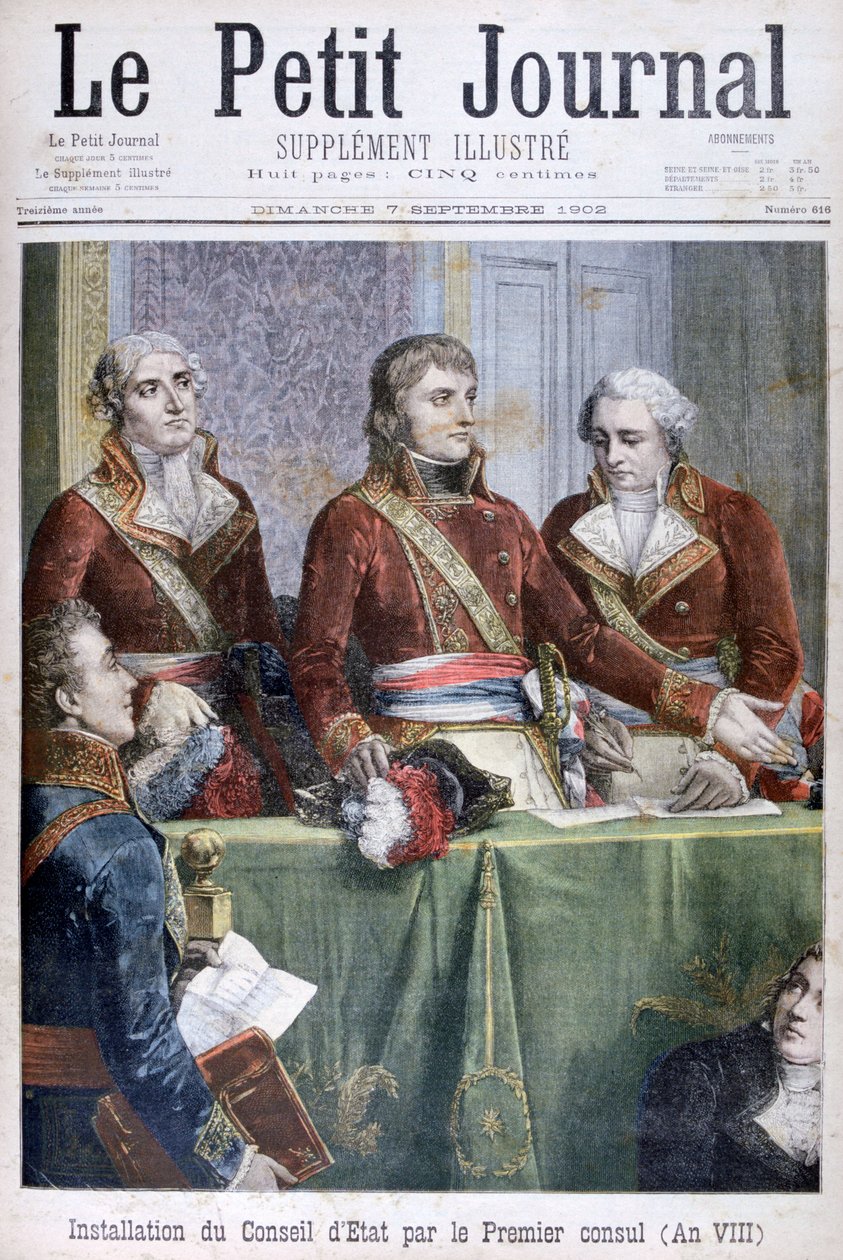 Ensimmäisen konsulin Napoleonin asettama valtioneuvosto, 1799 1902 tekijältä Unbekannt