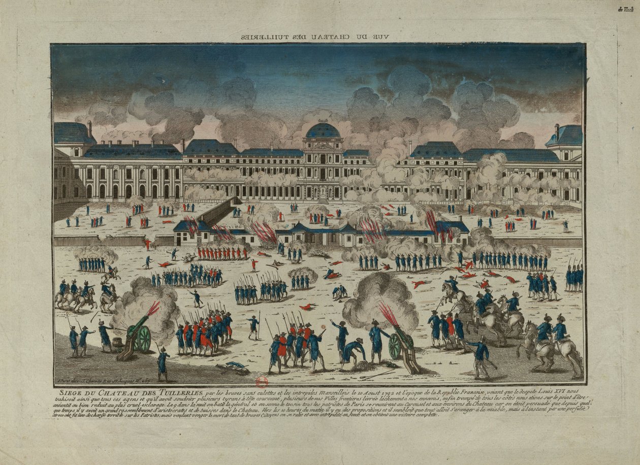 Kapina 10. elokuuta 1792, 1792. tekijältä Unbekannt