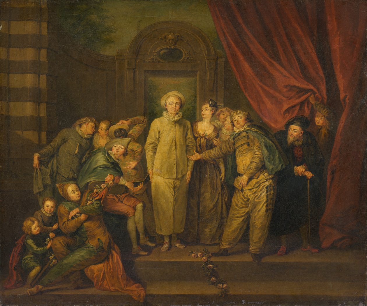 Italian koomikoiden kopio, 1800-luku. tekijältä Unbekannt