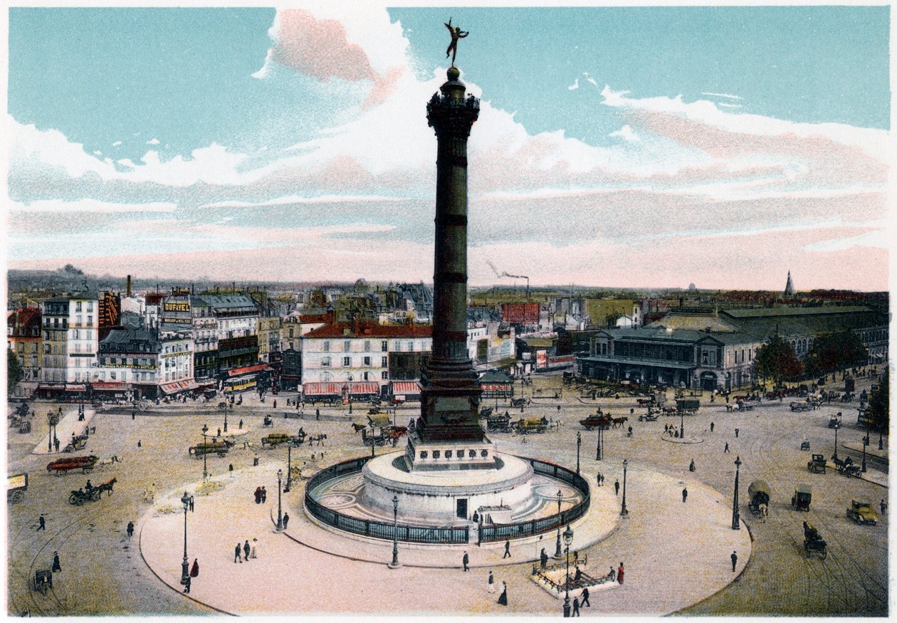Heinäkuun pylväs Place de la Bastillessa, Pariisissa, 1900 tekijältä Unbekannt
