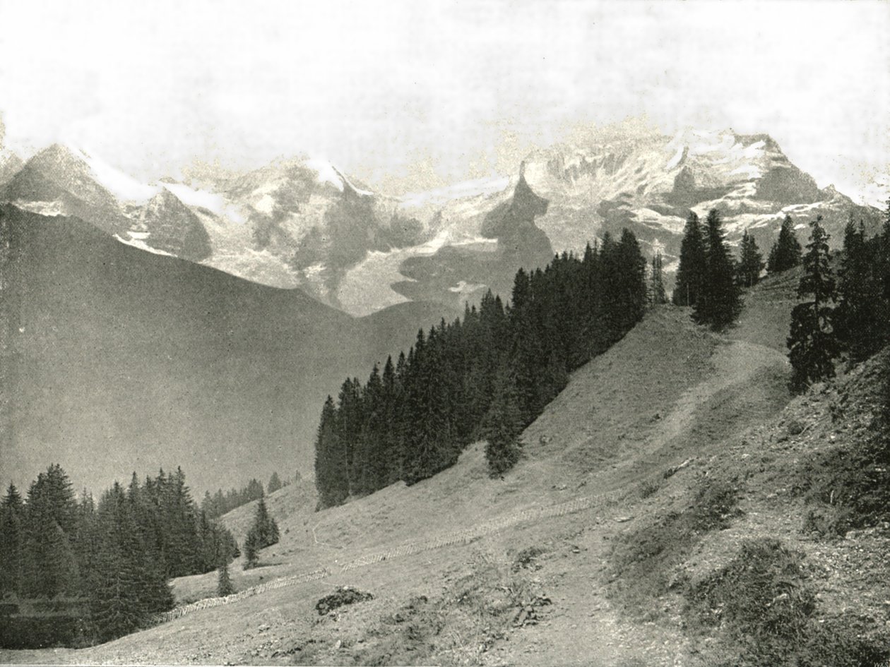 Jungfrau ja hänen naapurinsa, Sveitsi, 1895. tekijältä Unbekannt