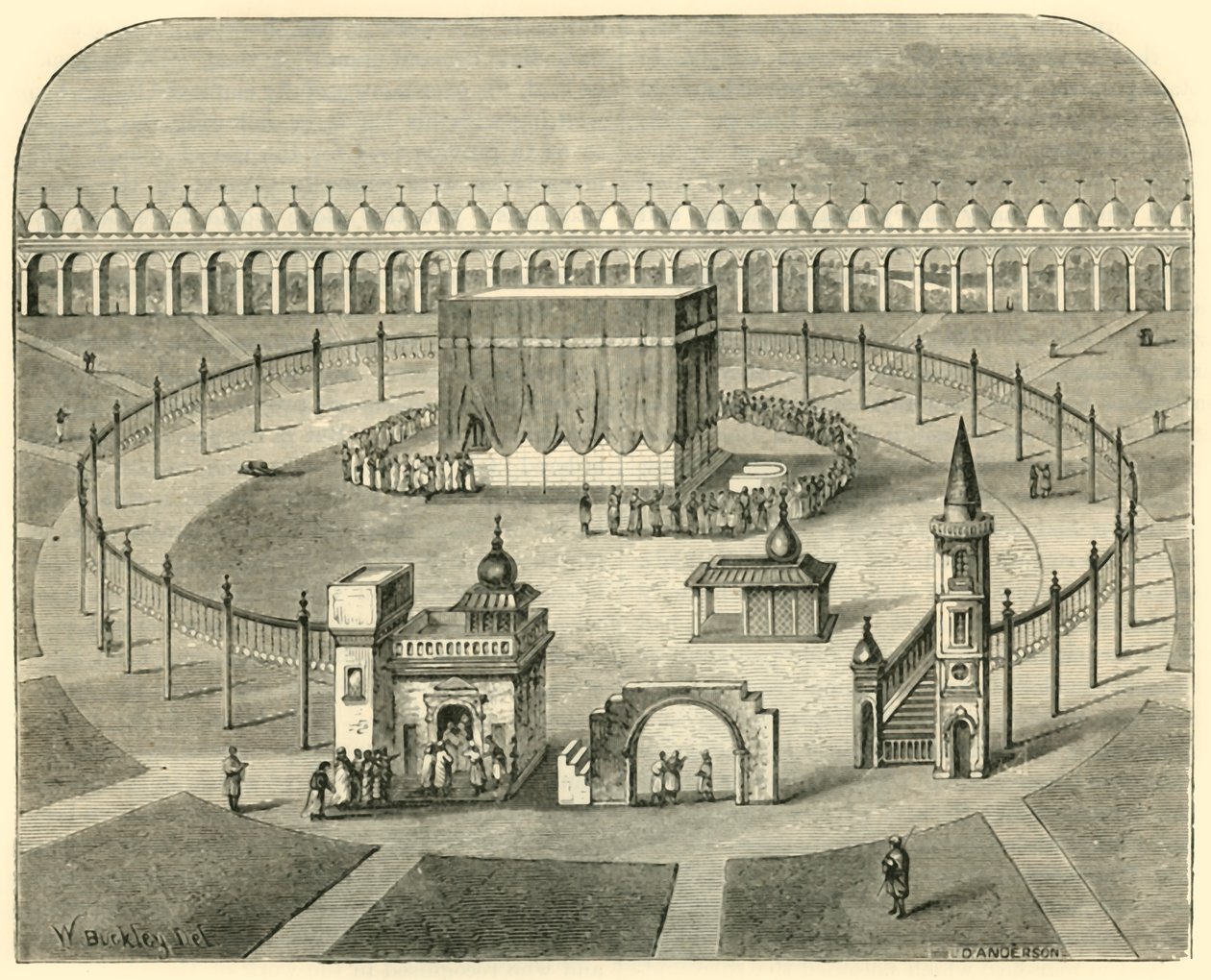 Kaaba, Mekka, 1890. tekijältä Unbekannt