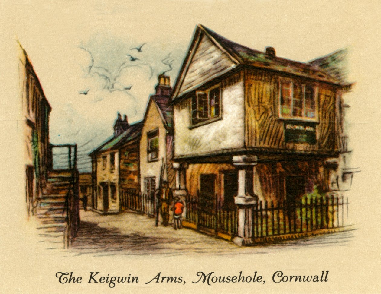 The Kigwin Arms, Mousehole, Cornwall, 1936. tekijältä Unbekannt