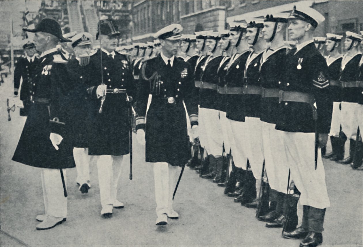 Kuningas avaa laivastoviikon Portsmouthissa, 1935, 1937. tekijältä Unbekannt