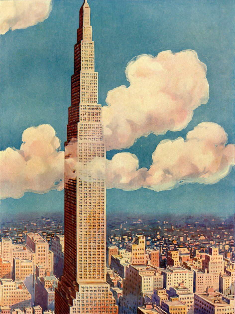 Pilvenpiirtäjien kuningas - Larkin Tower, 1930. tekijältä Unbekannt