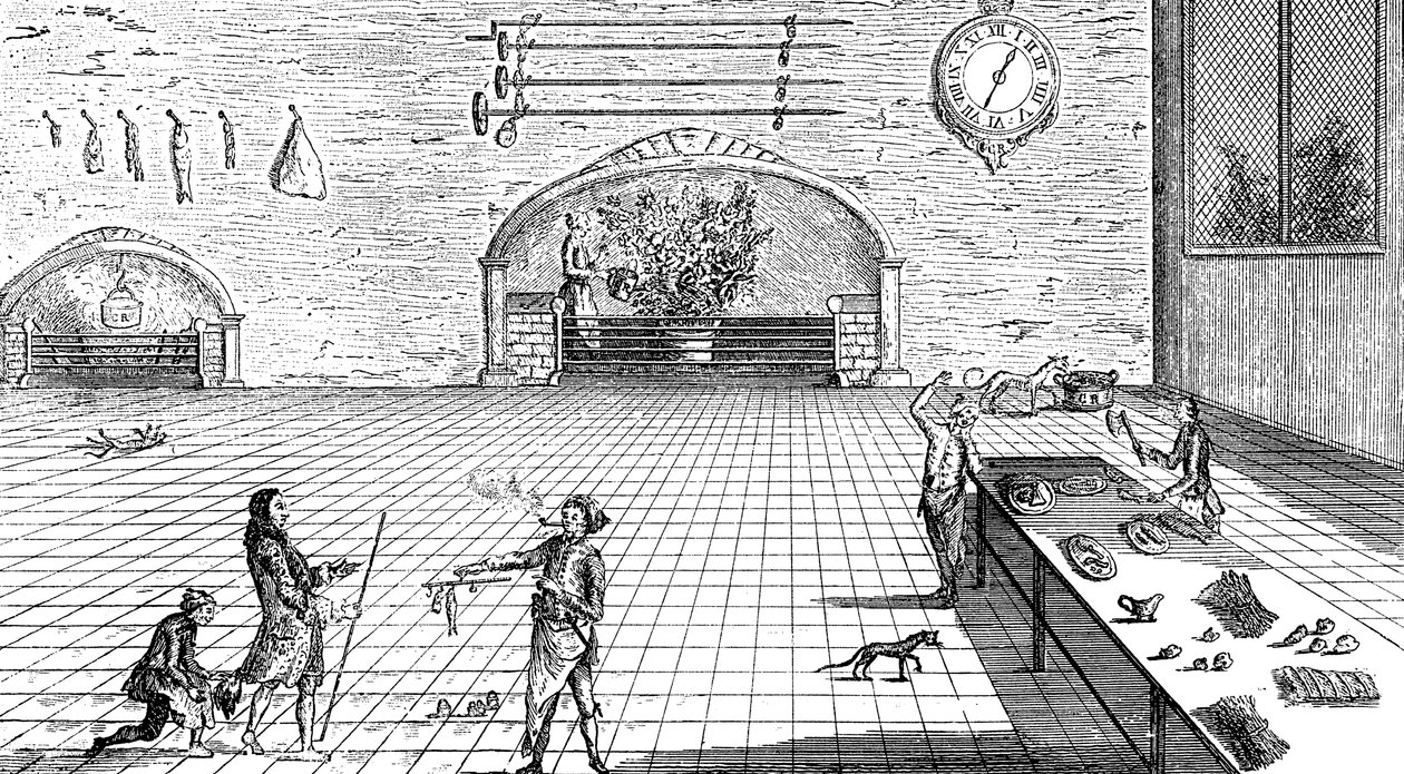Keittiön muodonmuutos, 1762 tekijältä Unbekannt