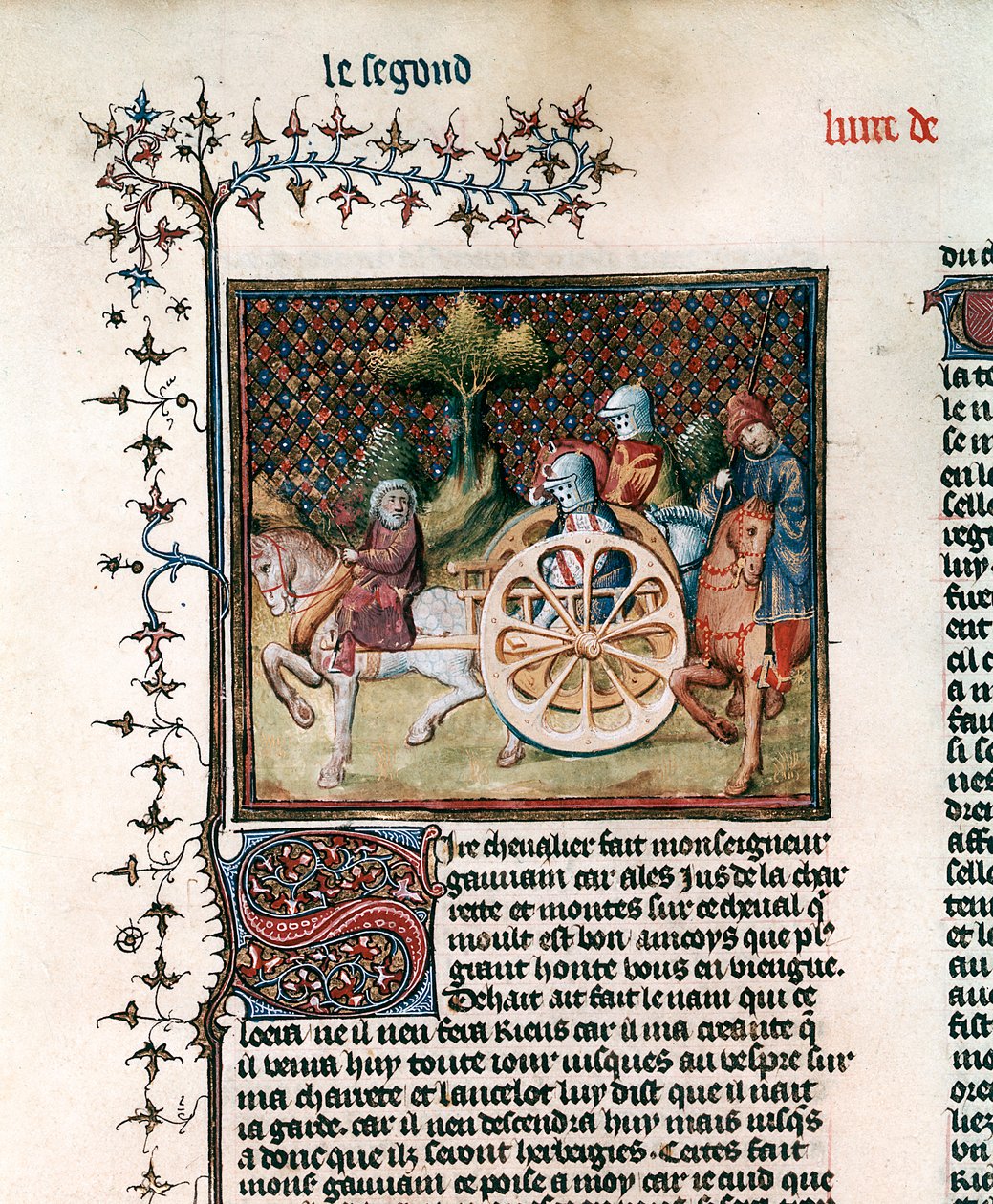Kärryjen ritari Sir Lancelot, 1344 tekijältä Unbekannt