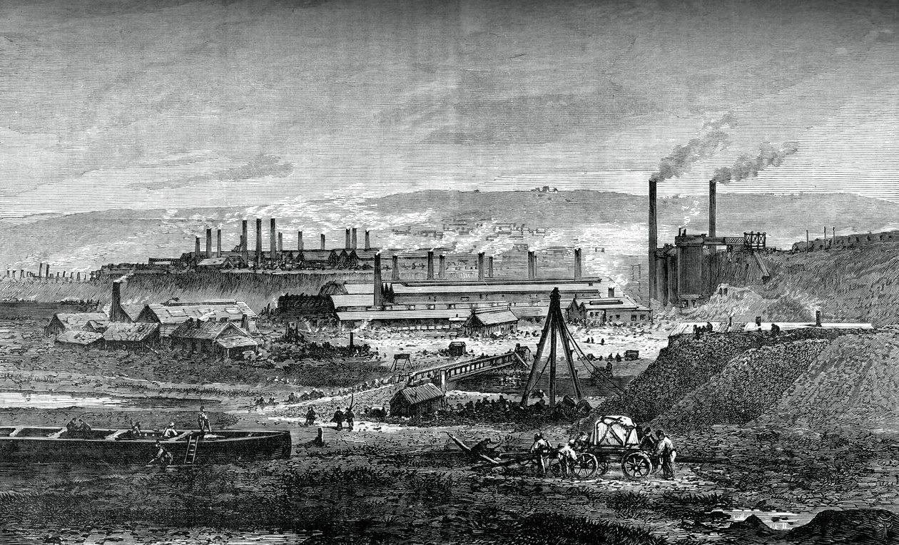 Landore Siemensin terästehdas, c1880 tekijältä Unbekannt