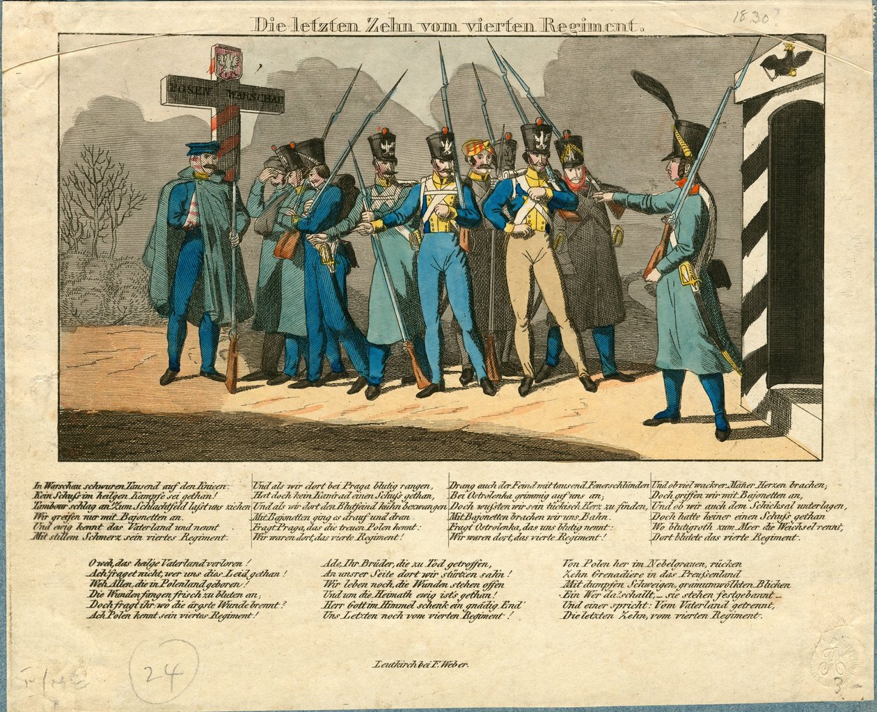 4. rykmentin viimeiset kymmenen, 1831 tekijältä Unbekannt
