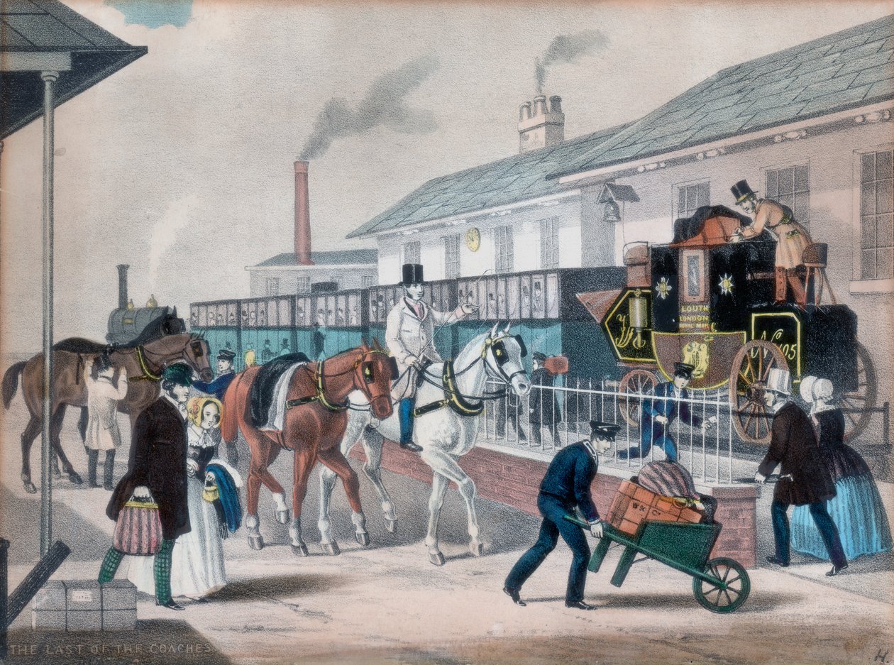 The Last of the Coaches, c1840 tekijältä Unbekannt