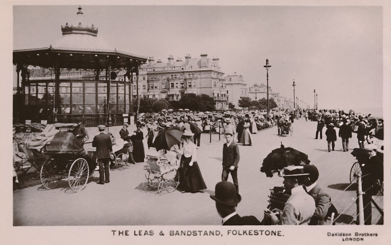 Leas & Bandstand, Folkestone, 1800-luvun loppu - 1900-luvun alku tekijältä Unbekannt