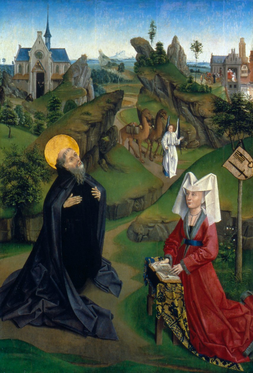 Pyhän Antoniuksen legenda, 1450 tekijältä Unbekannt