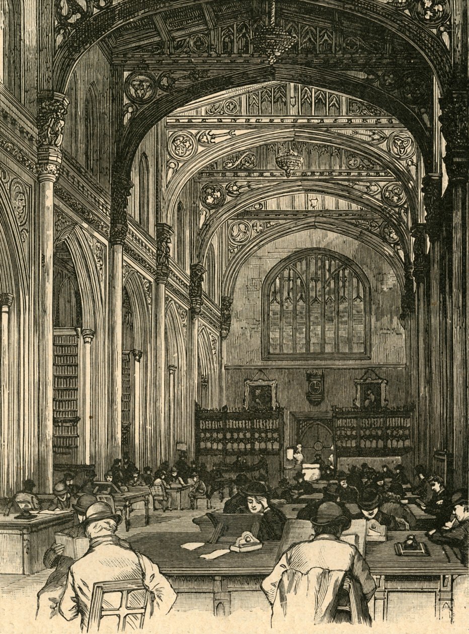 Kirjasto, Guildhall, 1897. tekijältä Unbekannt