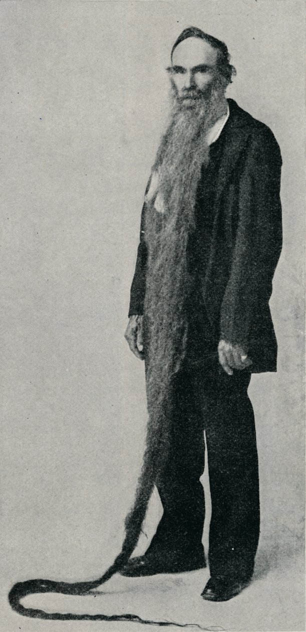 Ennätysten pisin parta, 1896, 1910 tekijältä Unbekannt