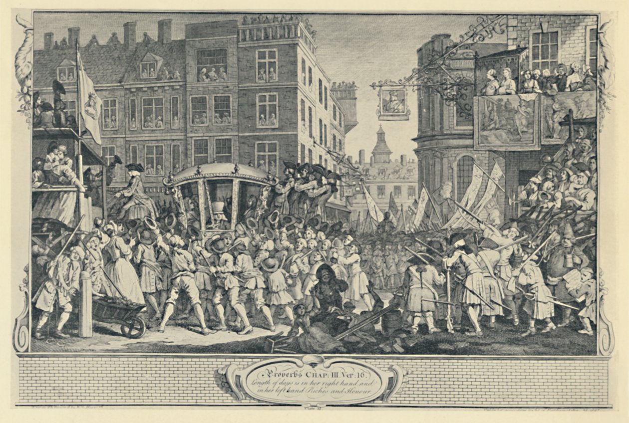 Lord Mayors Show. Industry and Idleness -sarjasta, 1747, 1920 tekijältä Unbekannt