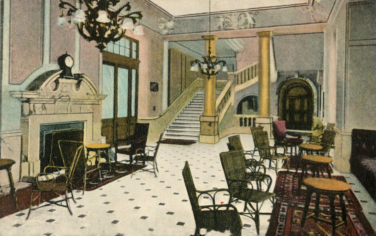 Lounge, Abercorn Rooms, Liverpool Street Hotel, c1907. tekijältä Unbekannt