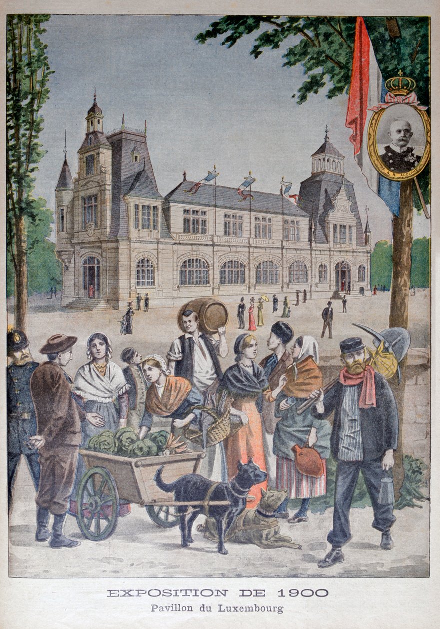 Luxemburgin paviljonki vuoden 1900 yleisnäyttelyssä, Pariisi, 1900 tekijältä Unbekannt