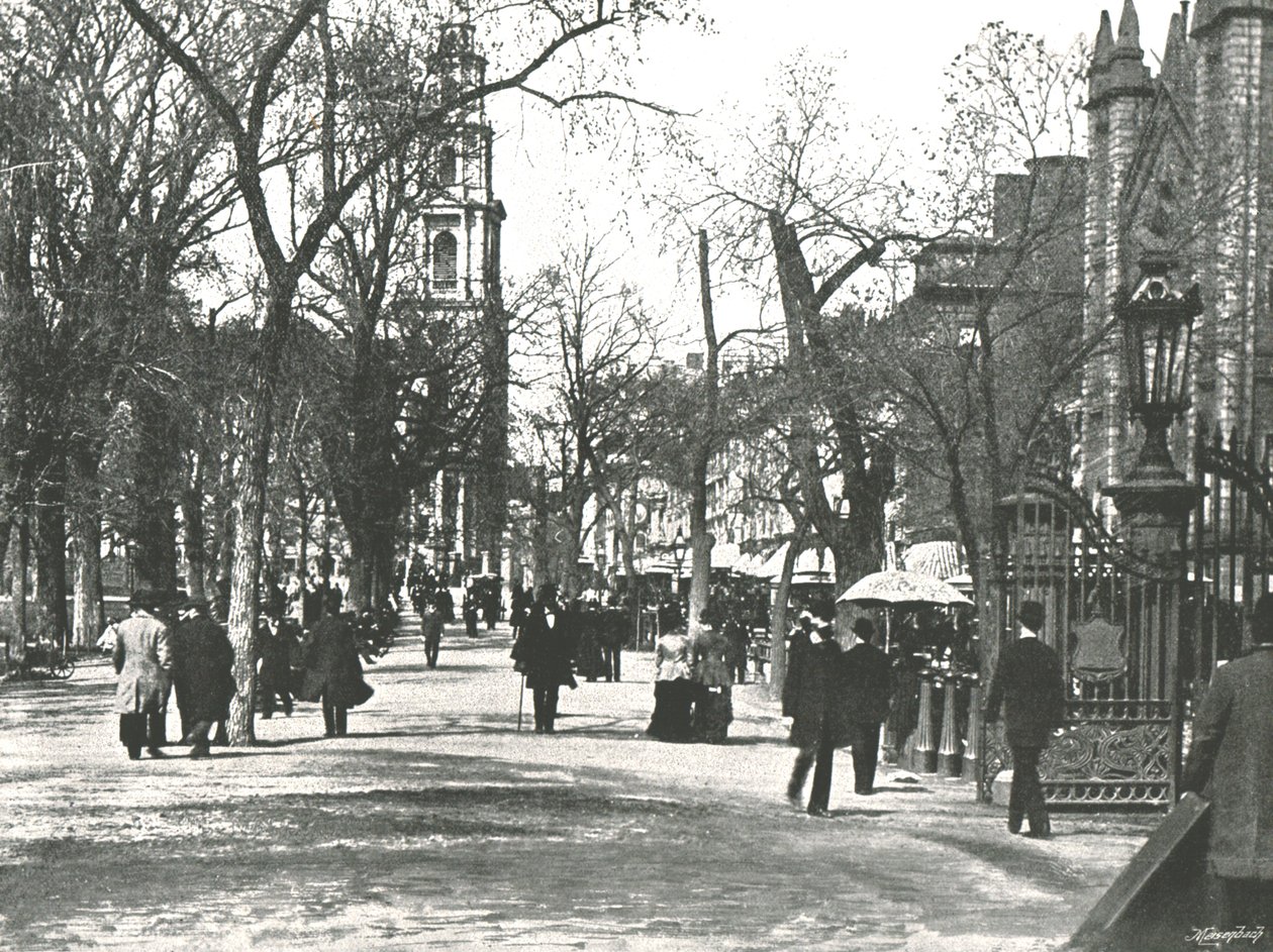 Mall, Boston, USA, 1895. tekijältä Unbekannt
