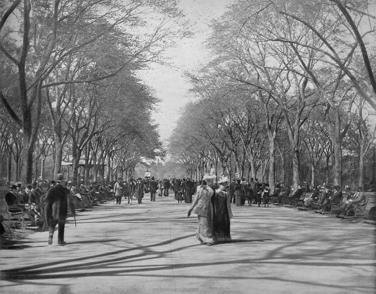 Mall, Central Park, New York, 1897. tekijältä Unbekannt