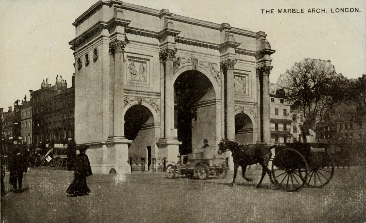 Marble Arch, Lontoo, 1800-luvun loppu - 1900-luvun alku. tekijältä Unbekannt