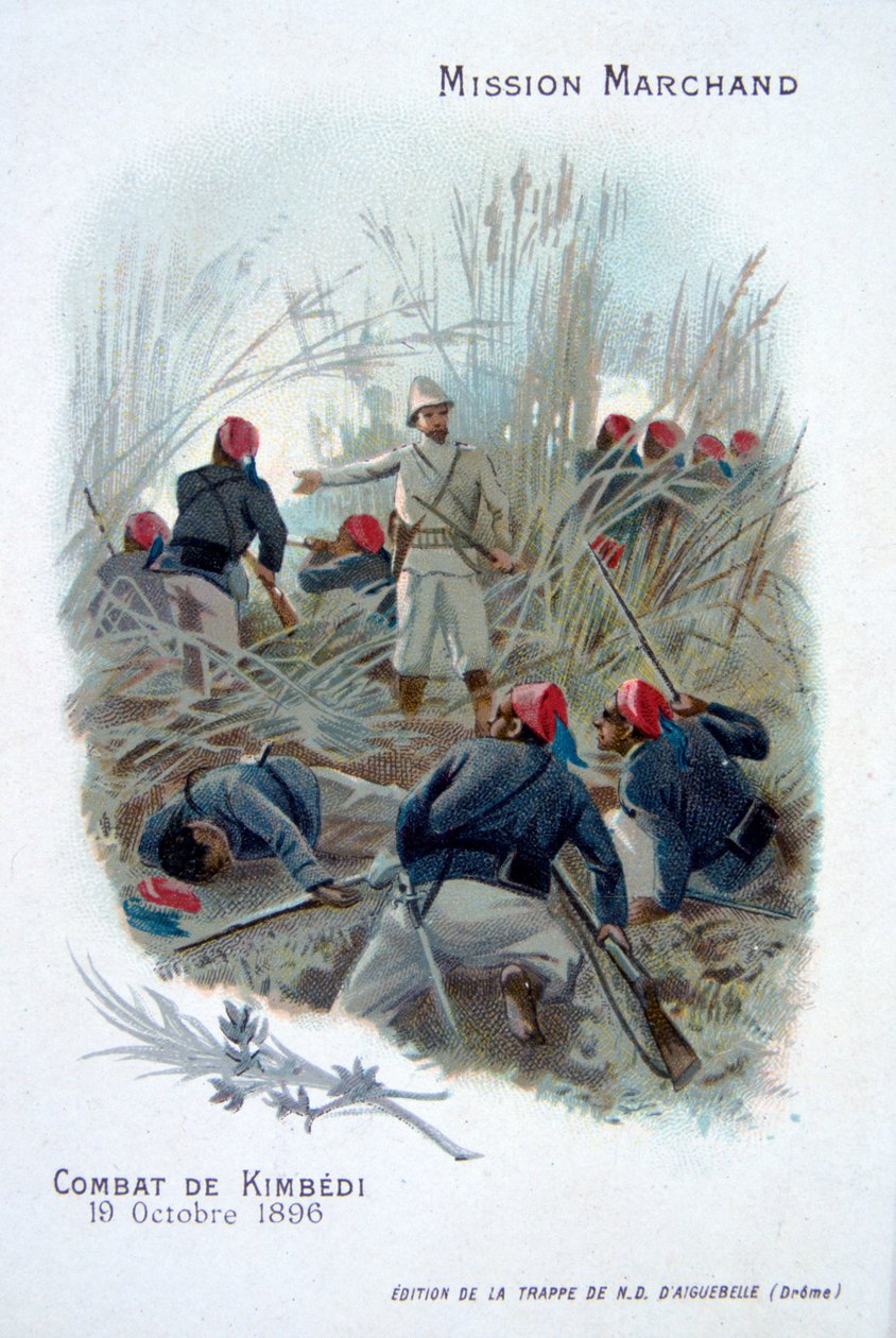 Marchandin retkikunta: taistelut Kimbedissä, Kongossa, 19. lokakuuta 1896 tekijältä Unbekannt
