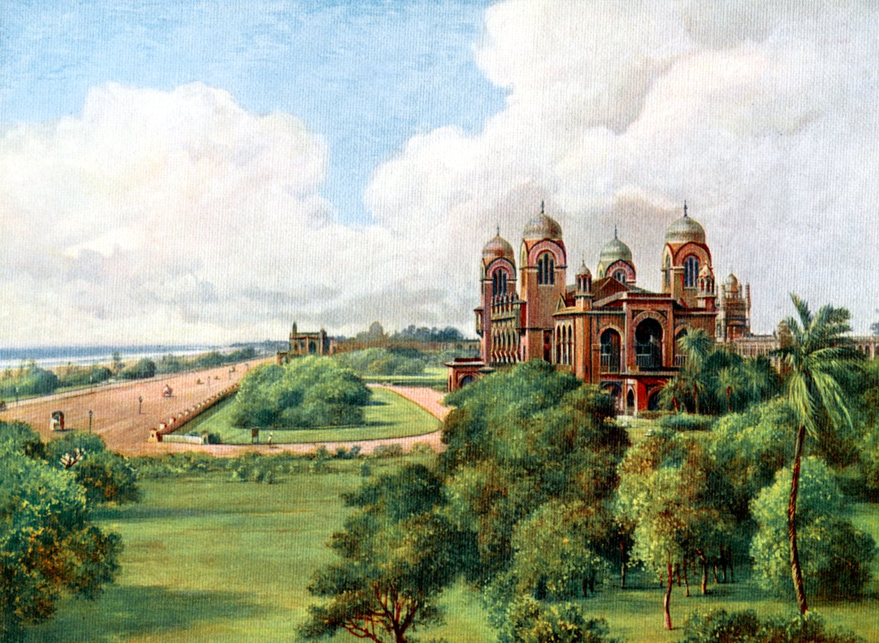 Marina, Madras, Intia, 1900-luvun alku tekijältä Unbekannt