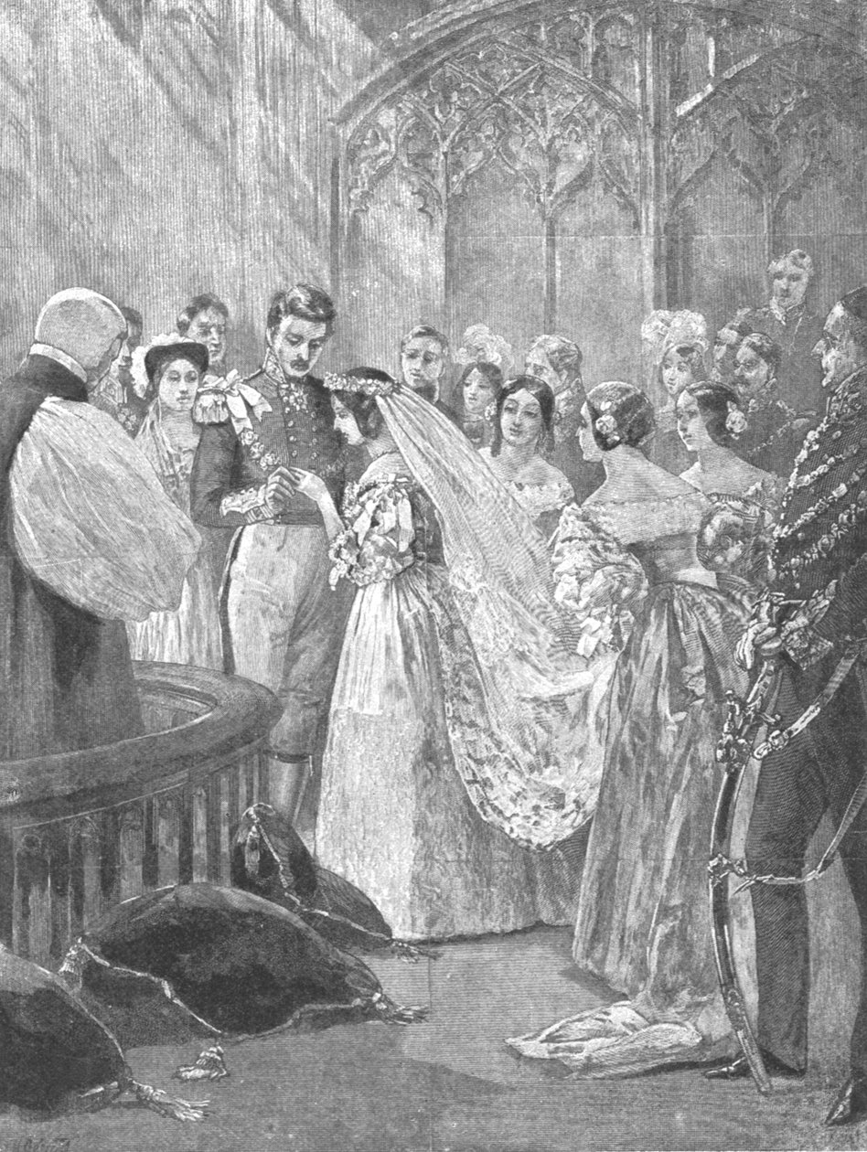 Kuningatar Victorian ja prinssi Albertin häät St. Jamesin palatsissa, 1840, 1901. tekijältä Unbekannt