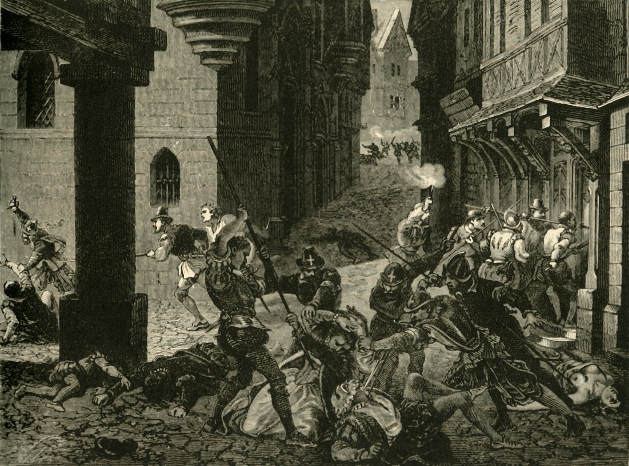Pyhän Bartolomeuksen verilöyly, 1572, 1890. tekijältä Unbekannt