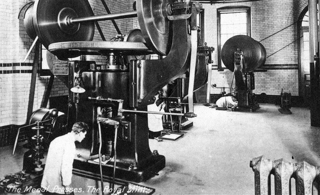 Medal Press, Royal Mint, Tower Hill, Lontoo, 1900-luvun alku tekijältä Unbekannt
