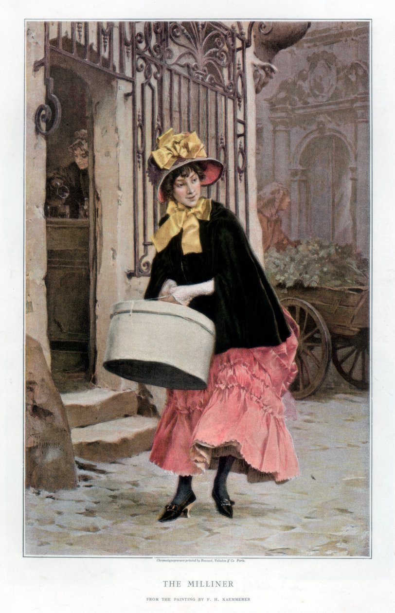 The Milliner, 1890 tekijältä Unbekannt