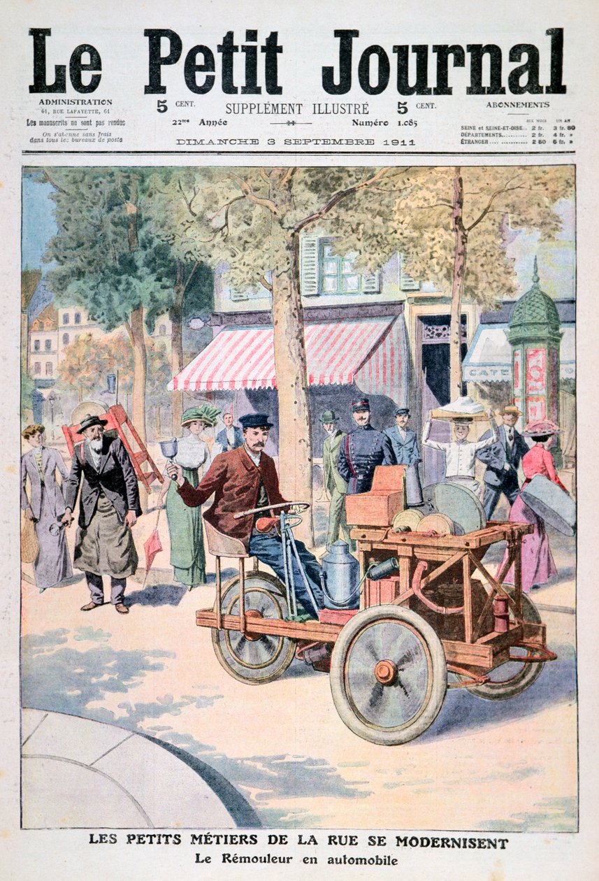 Street Tradersin modernisointi: Knife-Grinders Car, 1911 tekijältä Unbekannt
