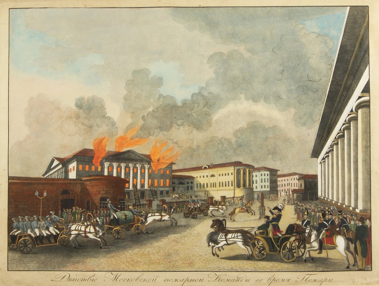 Moskovan palomiehet, 1810 tekijältä Unbekannt