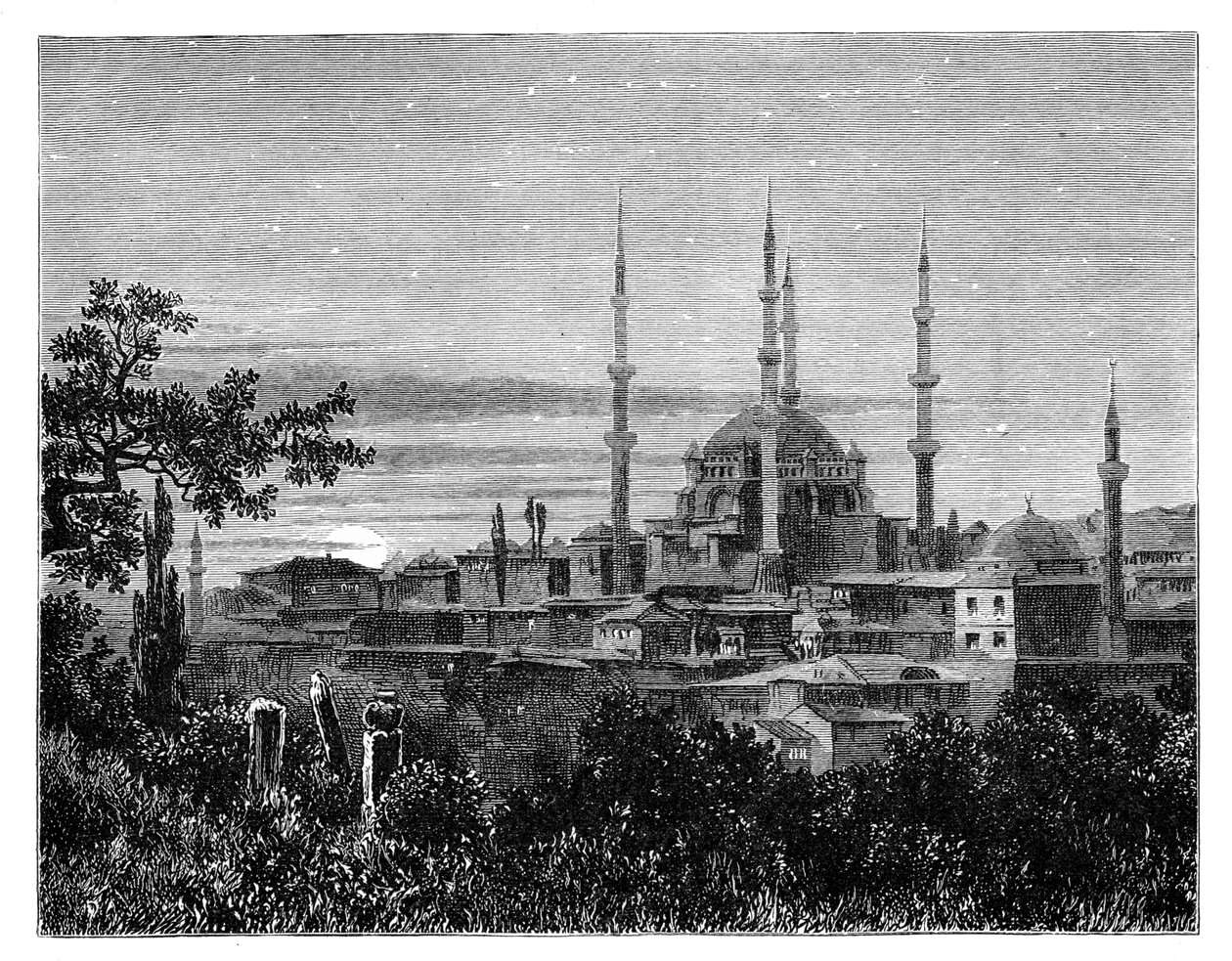 Selim II:n moskeija Adrianopolissa, Turkissa, c1888 tekijältä Unbekannt
