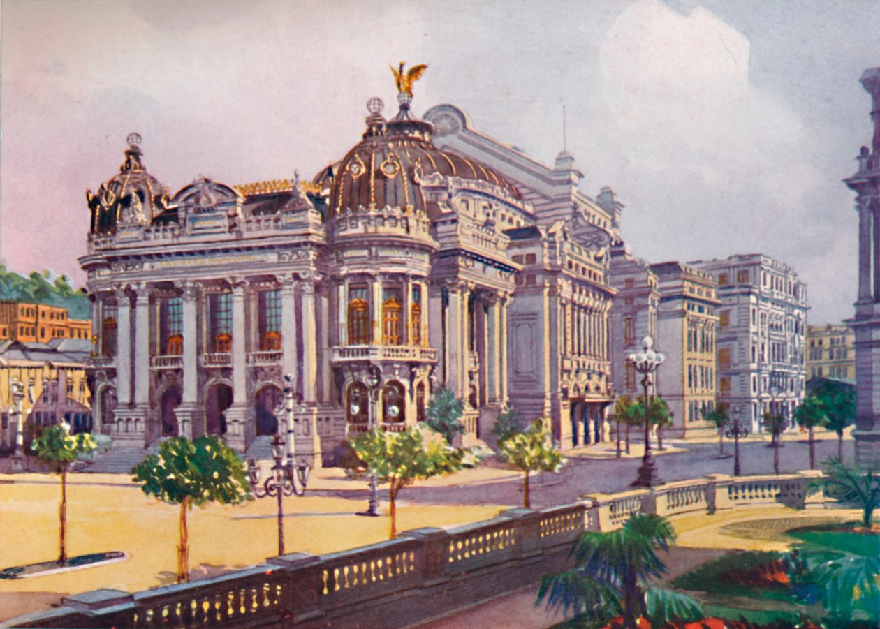 Kaupunginteatteri, Avenida Rio Branco, 1914 tekijältä Unbekannt
