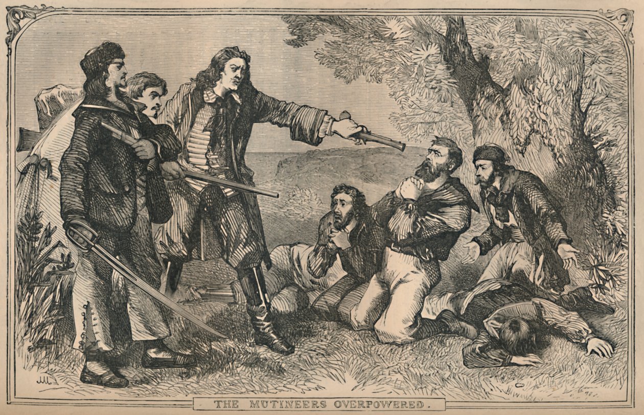The Mutineers Overpowered, c1870 tekijältä Unbekannt