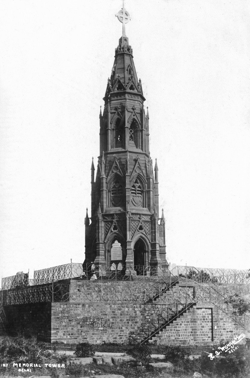 The Mutiny Memorial Tower, Delhi, Intia, 1900-luku tekijältä Unbekannt