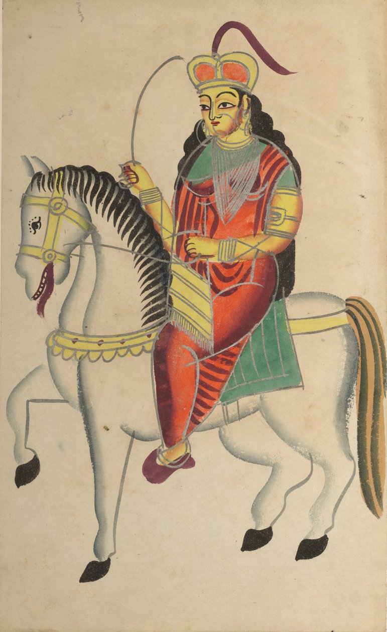 Jhansin sankaritar Rani Lakshmi Bain kapina, 1800-luku. tekijältä Unbekannt