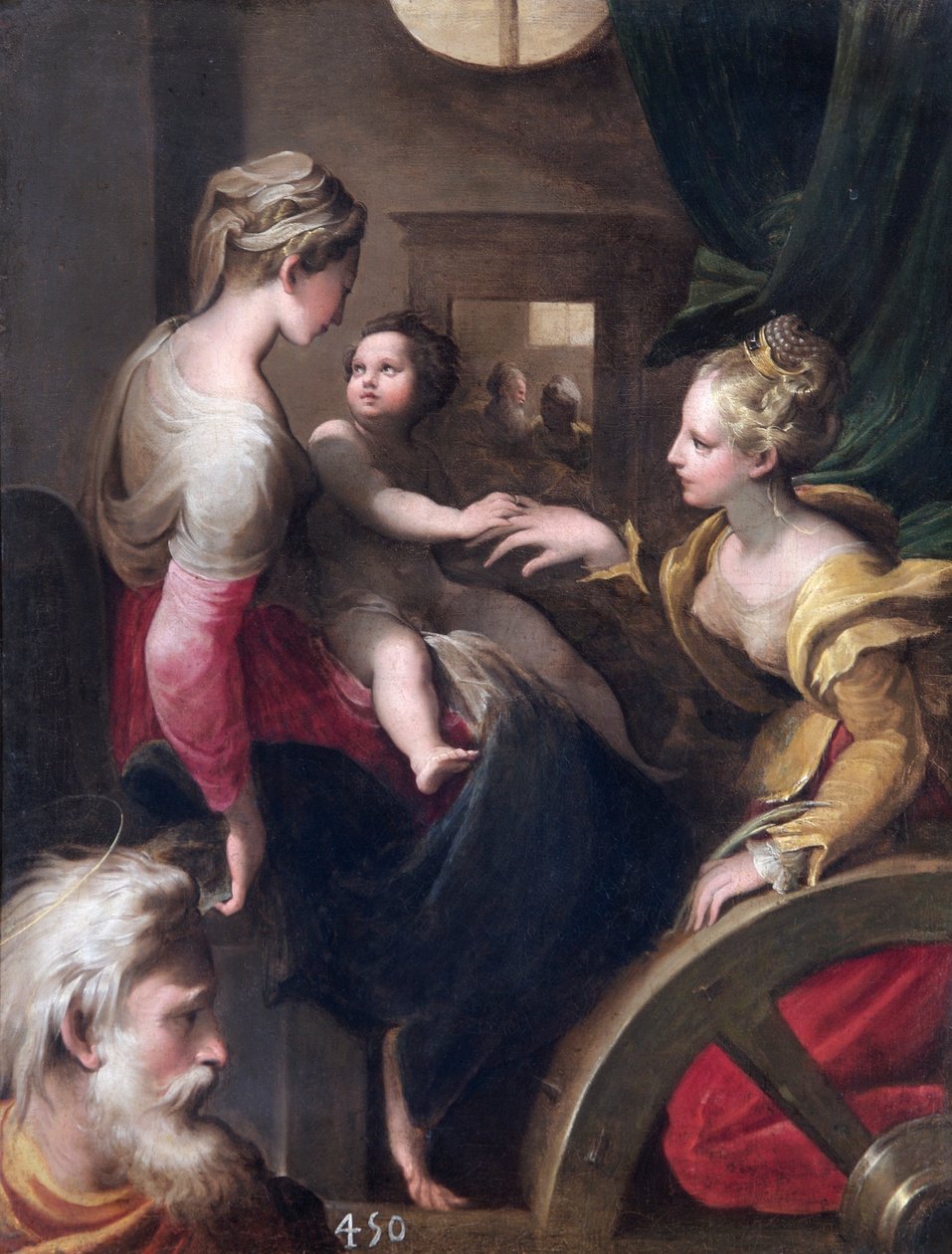 "Pyhän Katariinan mystinen häät", c1531-c1540 tekijältä Unbekannt